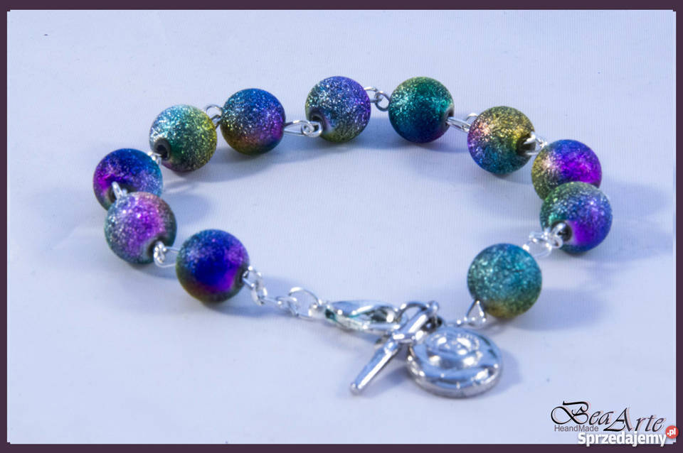 Różaniec dziesiątka bransoletka wielolokolorowa Pozostałe Łysa Góra