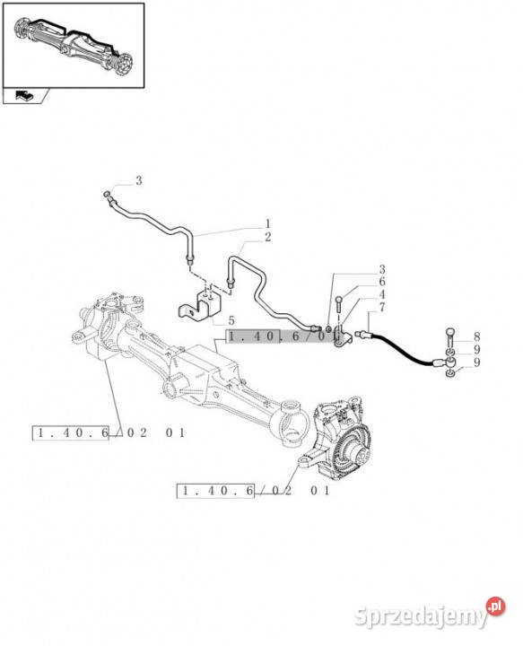 Holland T6010 Linia hamulcowa 87587713 Jastrzębniki sprzedam