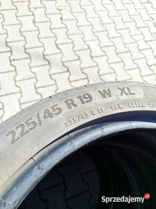 4 opony 22545 r19 Continental PremiumContact 6 śląskie Wojkowice sprzedam