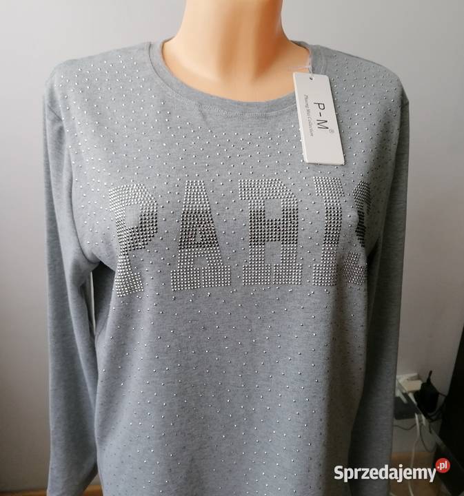 NOWA SZARA BLUZKA DŁUGI RĘKAW DŻETY PHUONG MAI R Łódź sprzedam