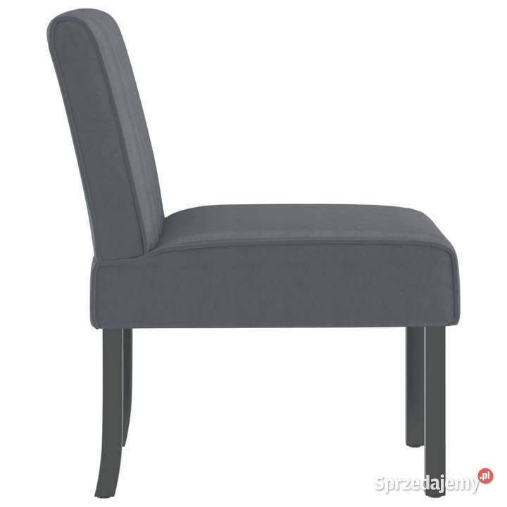 Fotel ciemnoszary obity aksamitem WM352452 mazowieckie Warszawa