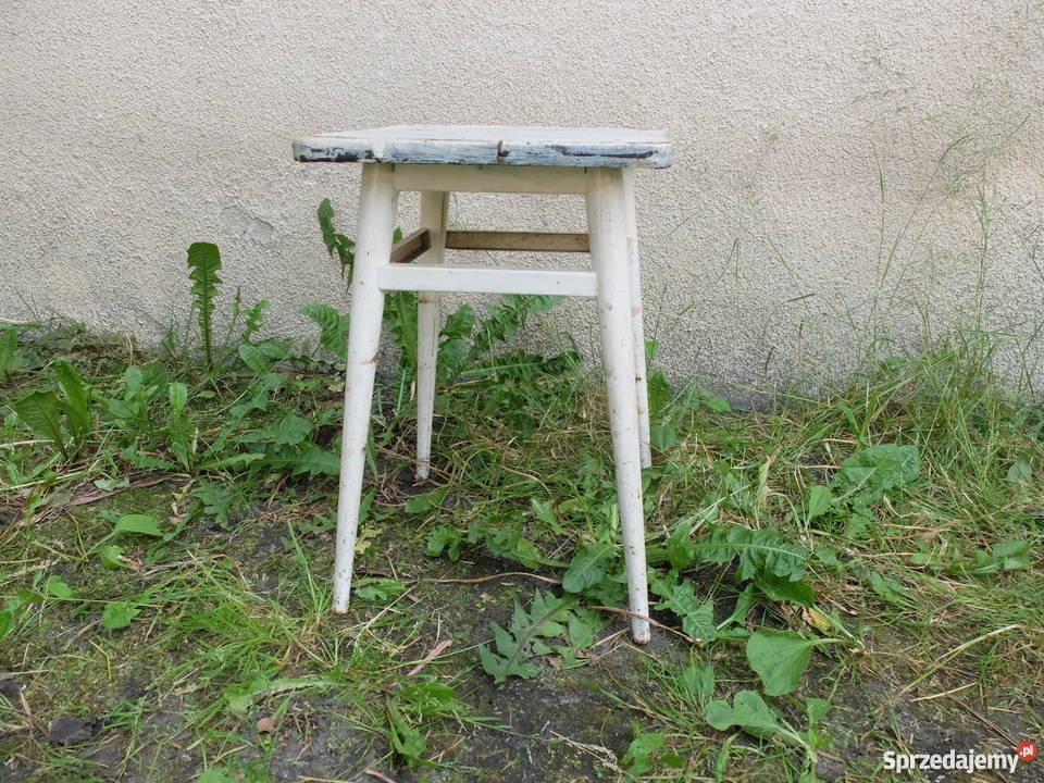 Designerski taboret z lat 60tych metalowa wielkopolskie Kościan sprzedam