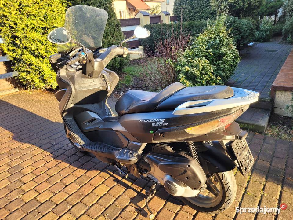 MALAGUTI MADISON 3 250ie 08r italmotopila bagażnik Piła