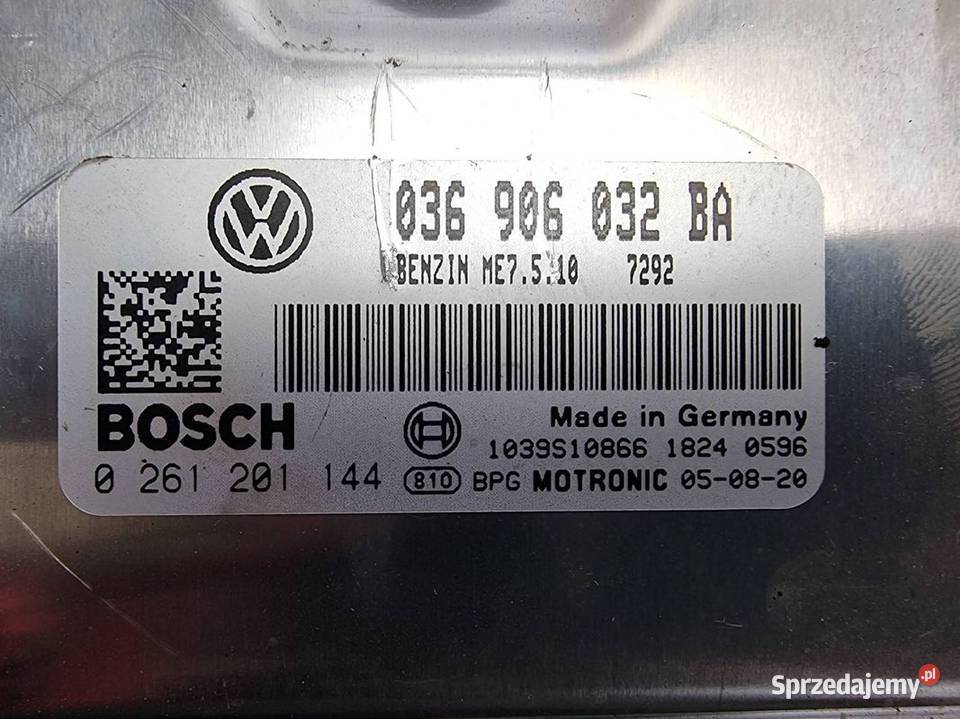 KOMPUTER SILNIKA ECU VOLKSWAGEN GOLF V Lipno