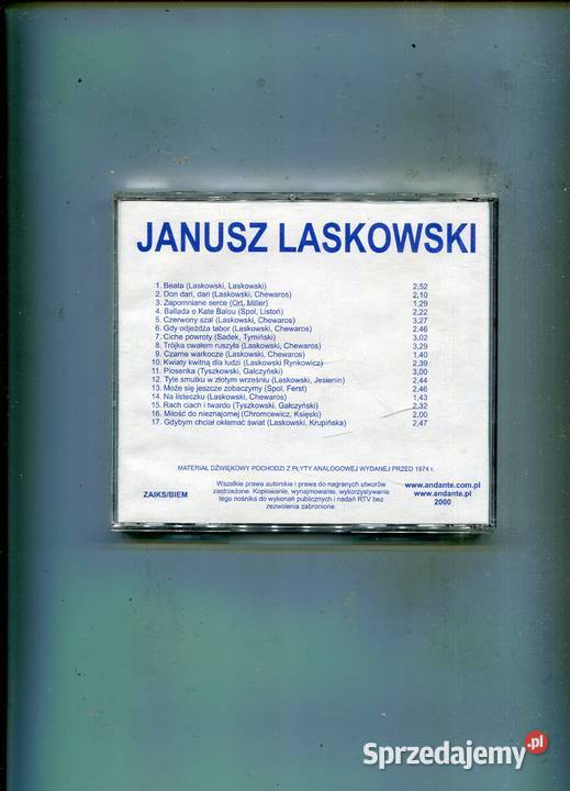 Janusz Laskowski Largo CD 0 15 Gold Edition Szczecin