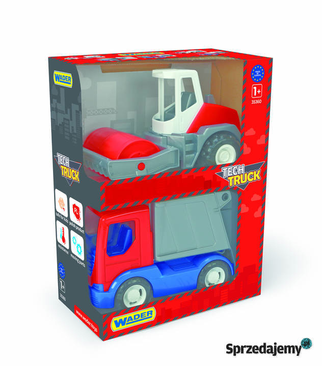 Wader Auto Tech Truck budowlane 2 w kartonie mix Bielsk Podlaski
