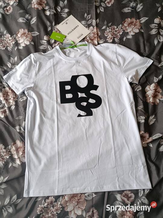Tshirt męski Hugo Boss nowoczesny design grubsza podlaskie Białystok