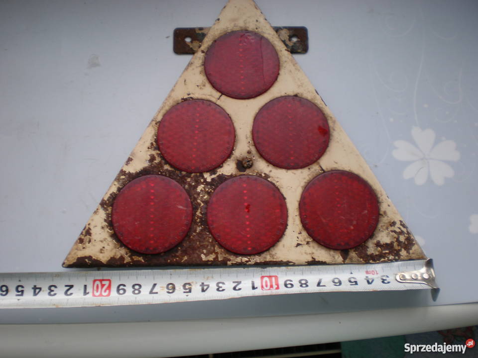 Kolekcjonerski trójkąt odblaskowymetalowy PSPUW Barlinek