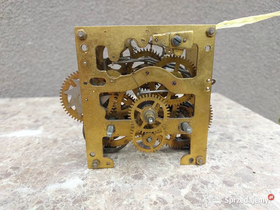 654 Mechanizm starego zegara ściennego Junghans Tczew