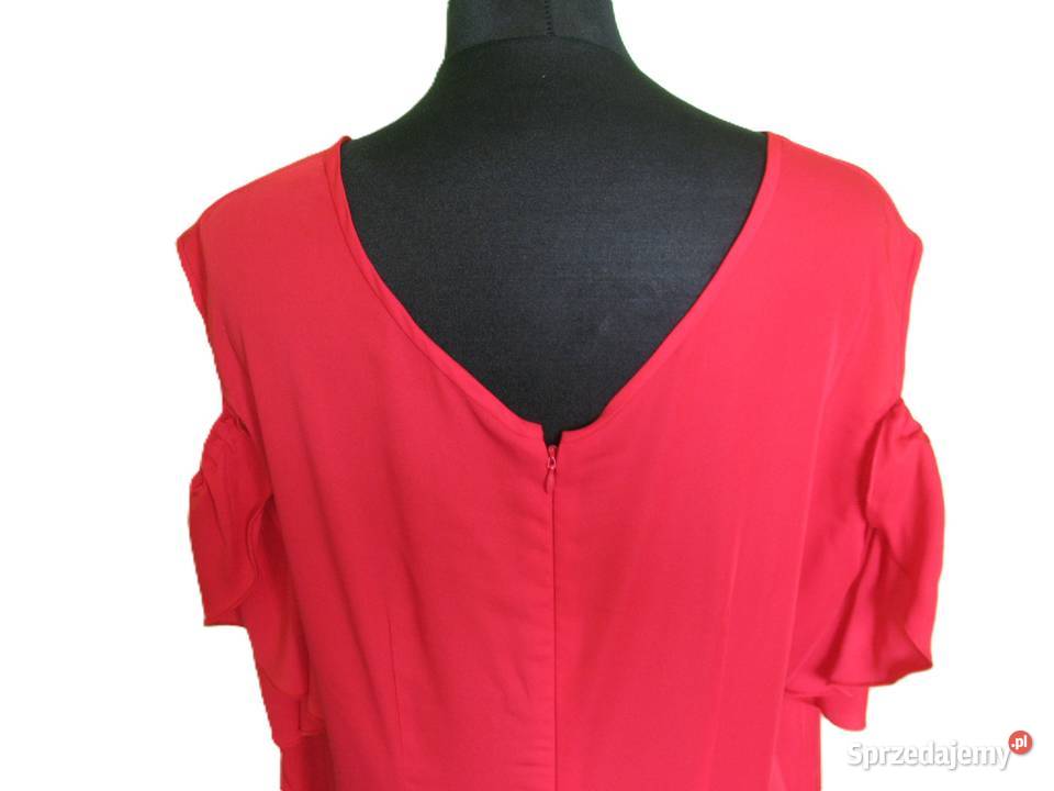 Sukienka z satyny elastycznej 48 4xl biust 116 Siedlce