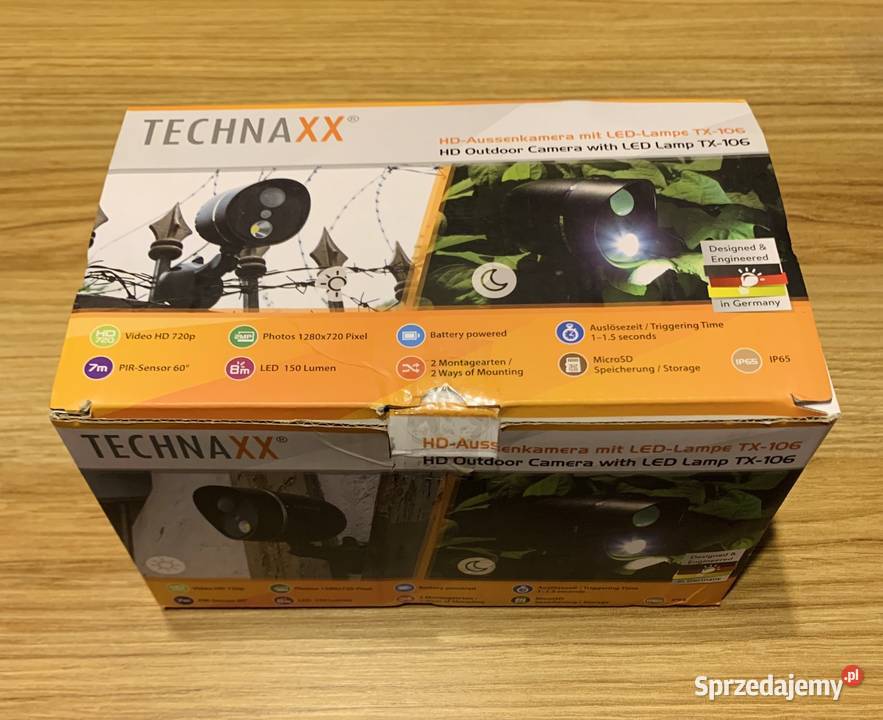 NOWA! Lampa zewnętrzna LED TECHNAXX TX-106 HD