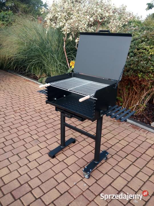 Grill ogrodowy z popielnikiem wysówanym blacha 4 Damasławek
