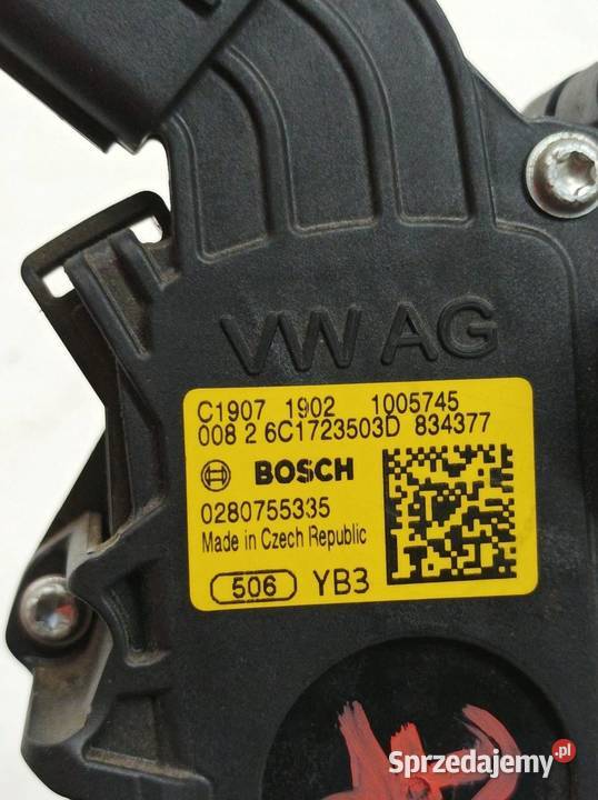 PEDAŁ POTENCJOMETR GAZU 6C1723503D 10 B 74 Skoda sprzedam