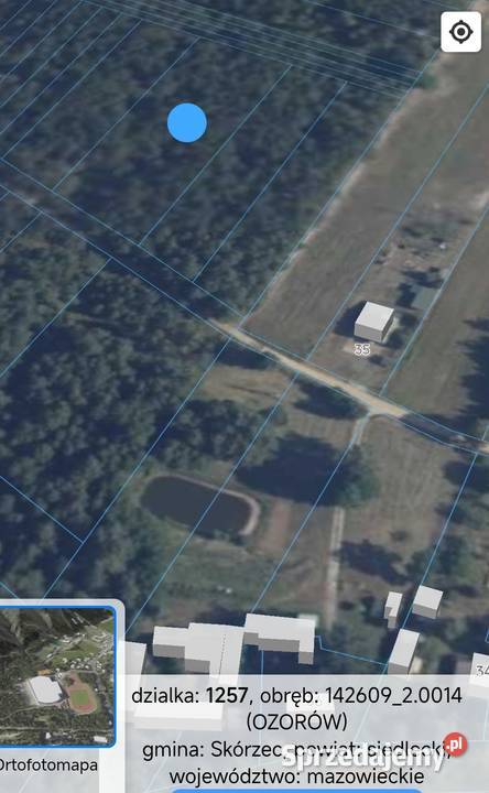 Sprzedam działkę leśną 4800m2 mazowieckie Skórzec sprzedam