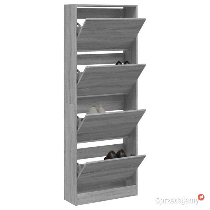 Szafka na buty szary dąb sonoma 60x21x1635 Warszawa