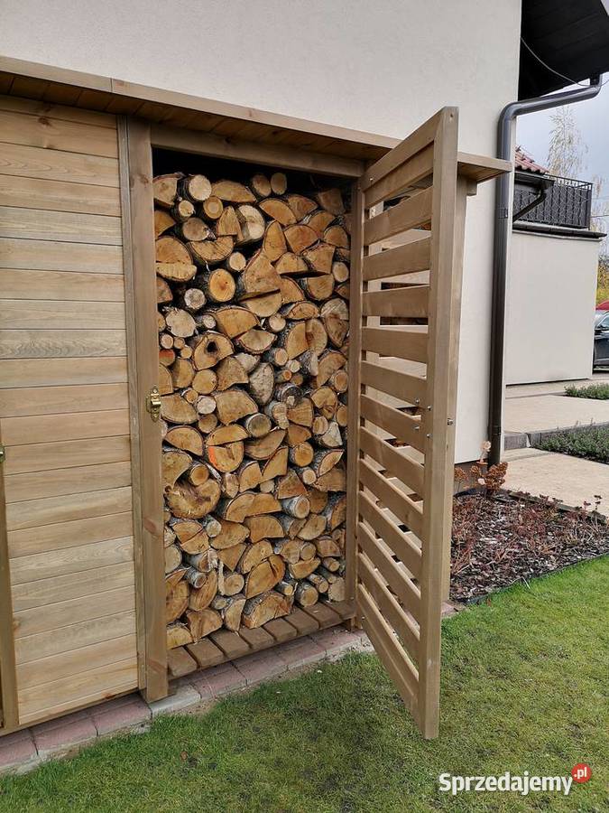 Drewutnia z domkiem narzędziowym domek ogrodowy Kalety