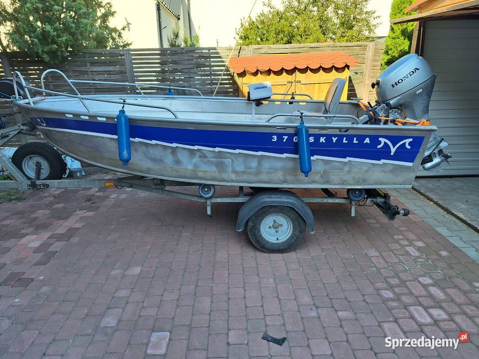 Skyla 370 Honda BF20 przyczepa Lowrance elite Pruszków