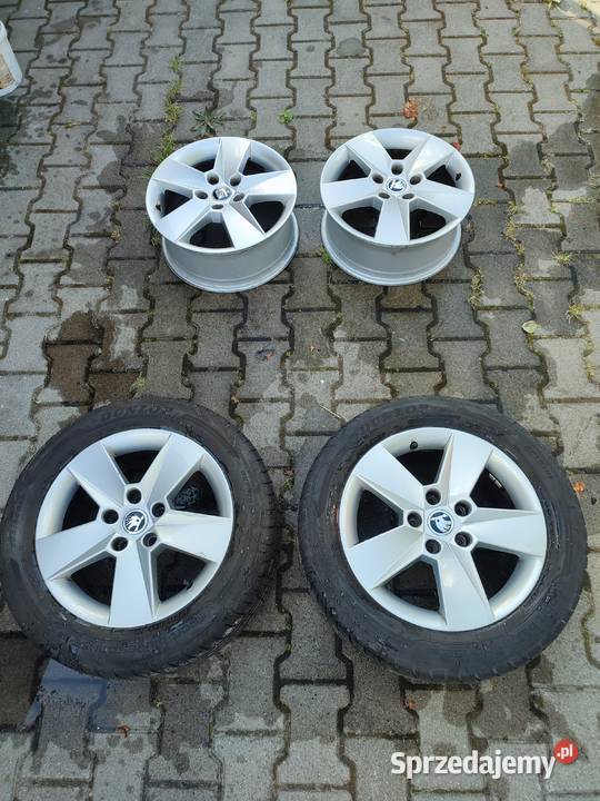 4 FELGI ALUMINIOWE 65JX16H2 ET46 5E0601025H aluminiowe Garwolin