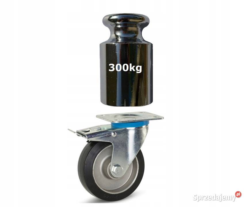 Koło transportowe z Hamulcem 125mm Nośność 300 Kozienice