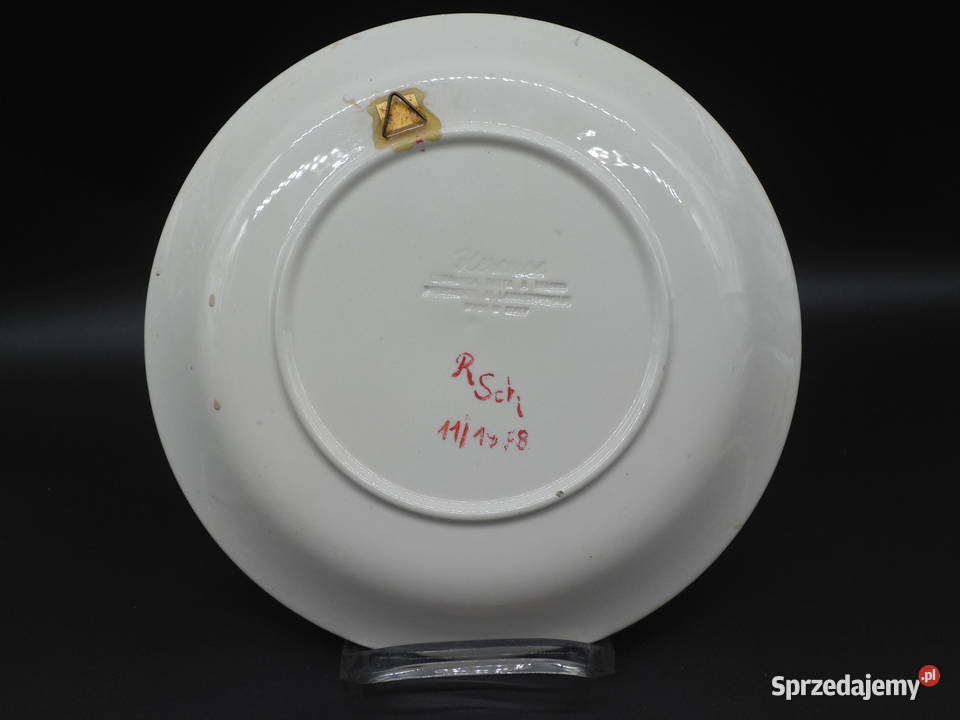 Ceramiczny Włoski talerz malowany wielkopolskie