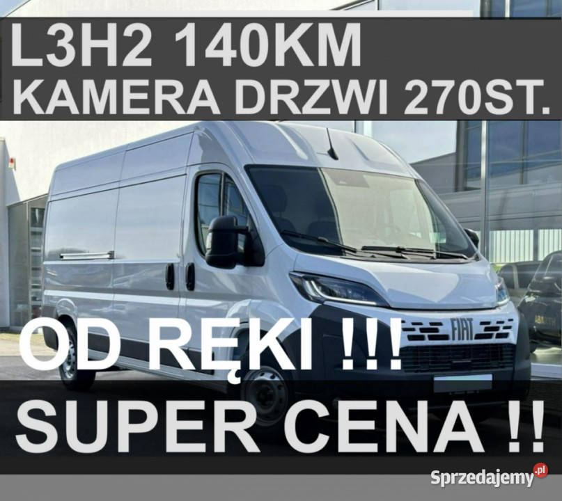 Fiat Ducato L3H2 140 Super Niska Dostępny ręki Szczecinek
