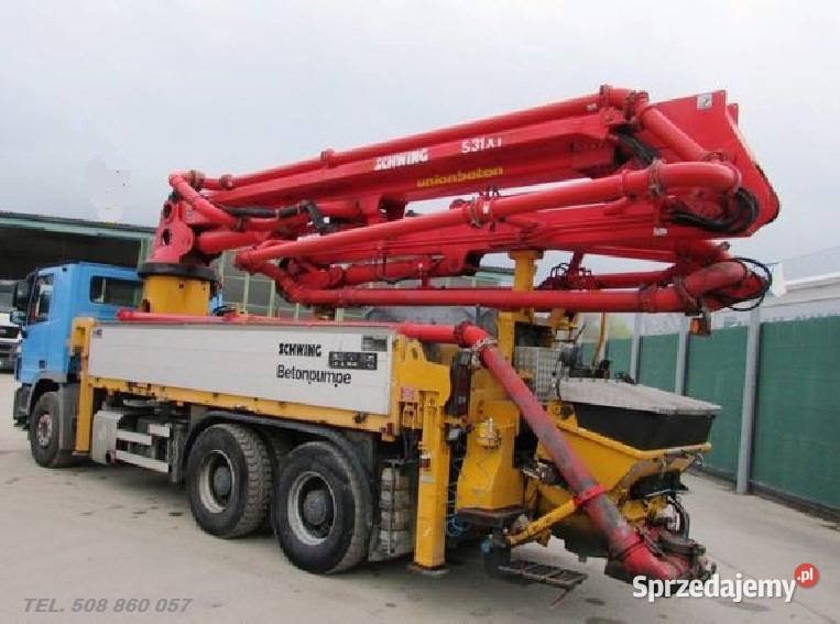 Pompa do betonu SCHWING 31m Mercedes 6x4 Warszawa sprzedam