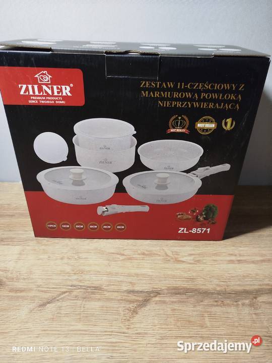PROMOCJA Zestaw garnków Zilner 11 el odpinane Drwalew