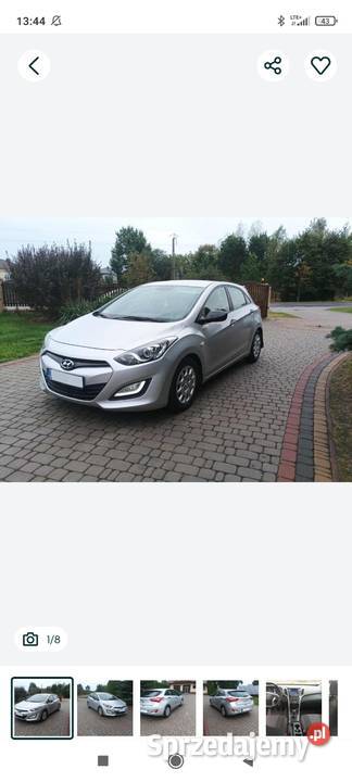 HYUNDAI I30 16 CRDI 2013r zadbany F VAT zamiana lubelskie Wólka Cycowska