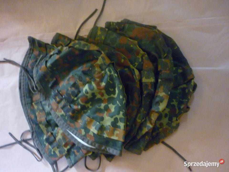 Pokrowiec Hełm Kask Flecktarn Niemiecki Antyki, Sztuka, Kolekcje Dębica