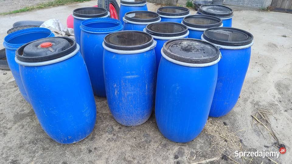 Beczka Plastikowa 120 L Zamykana Czysta wielkopolskie Kowale Pańskie