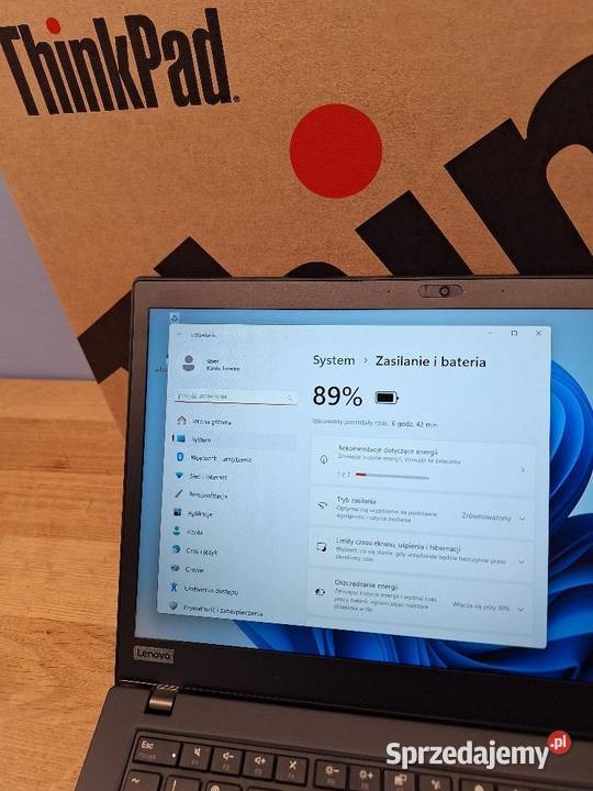 Laptop Lenovo ThinkPad T480s i58350U 16GB DDR4 Liczba rdzeni 4 Warszawa