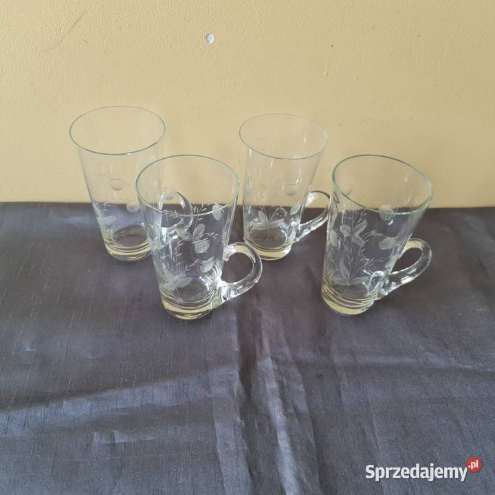 Szklanki z uchem Okres PRLu Warszawa