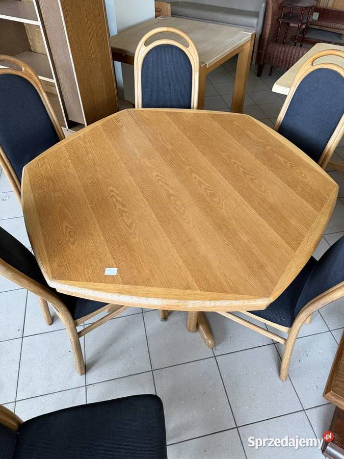Stół drewniany 6 krzesel Zamość