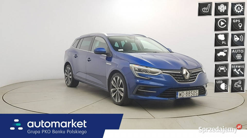 Renault Megane 13 TCe FAP Intens EDC Z Polskiego asystent pasa ruchu Warszawa