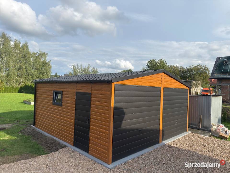 Garaż Blaszany 6x580 producent profil 7x6 7x7 34m2 Wyszków