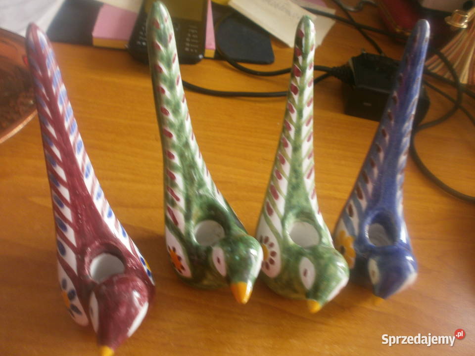 ptaszki kolorowe ceramika malowane Zielona Góra