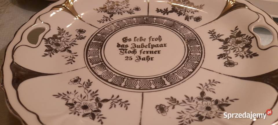 Porcelanowa patera sygnowana użytkowa Porcelana i szkło Warszawa