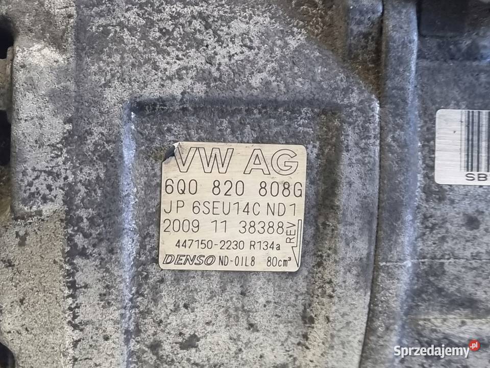 SPRĘŻARKA KLIMATYZACJI Skoda Fabia II 12 12V Rudka