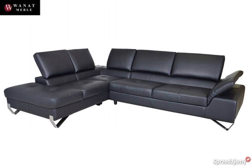 Wypoczynek Colorado Włoski Styl Czarna skóra Katowice sprzedam