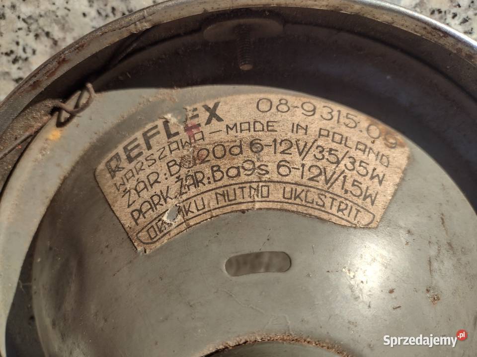 Element optyczny lampa przednia Zelmot lampy przednie Bolesławiec