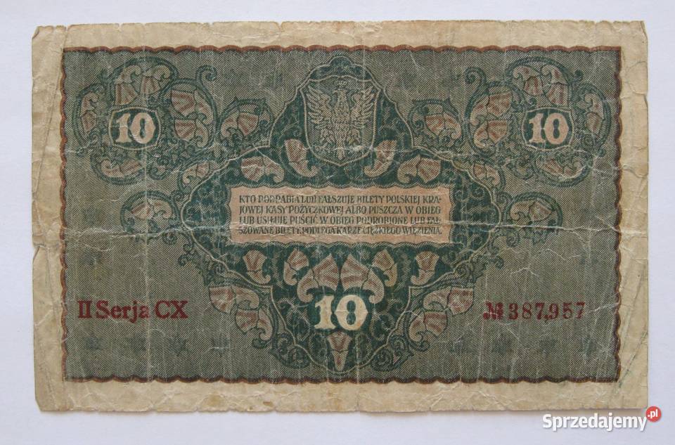 5 2x10 20 Marek Polskich 1919 zestaw 4 Dąbrowa Górnicza