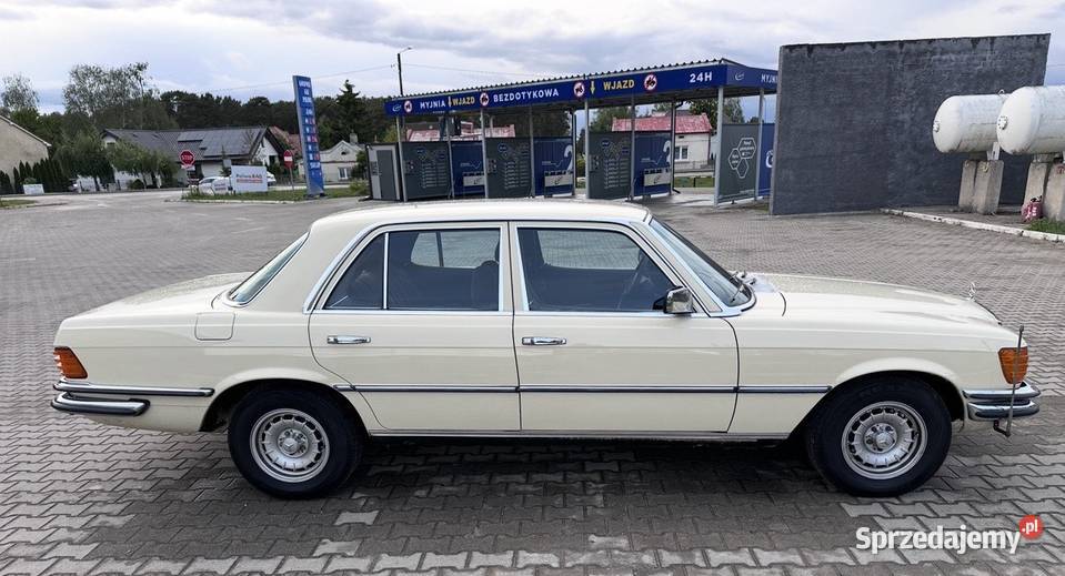 Mercedes S450SE W116 klima Biale Tablice Koło