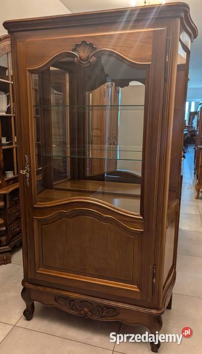 Piękna witrynaserwantka ludwikowska orzechsklep Meble Dąbrowa Górnicza