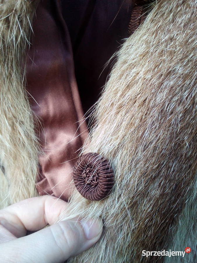 Futro z nutrii jasne vintage Kurtki i płaszcze Piotrków Trybunalski