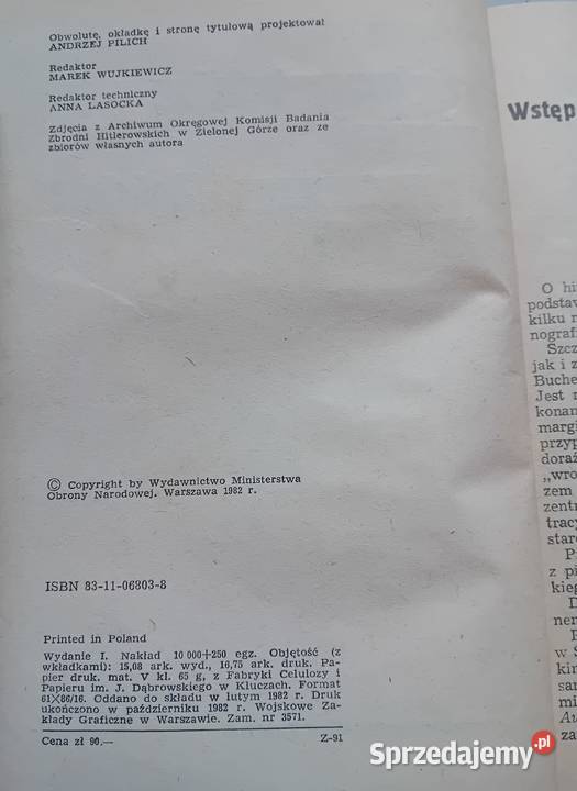 P Michnowski Obóz koncentracyjny i więzienie w Antykwariat sprzedam