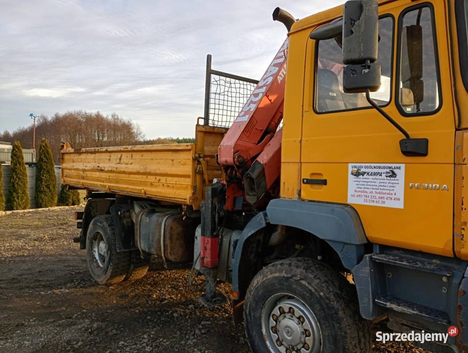 Man 4x4 hds żuraw fe 310 a pilot sterowanie