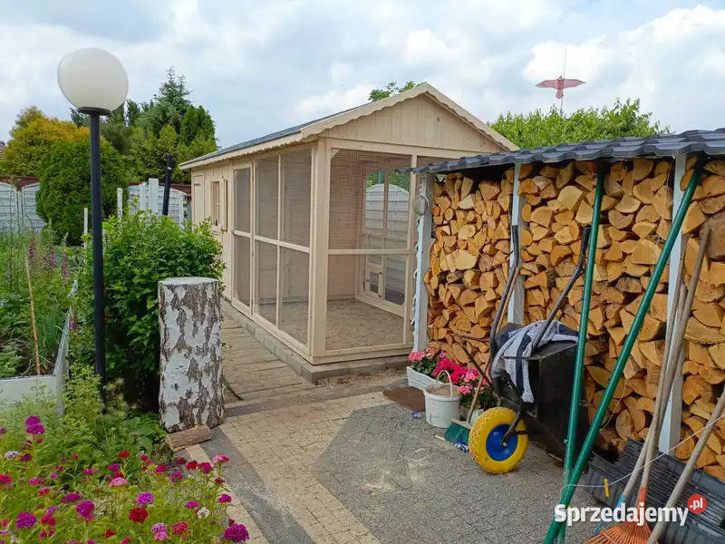 KURNIK KLATKA Z WYBIEGIEM ROZMIAR 6x2 m Pozostałe Architektura ogrodowa Parzymiechy