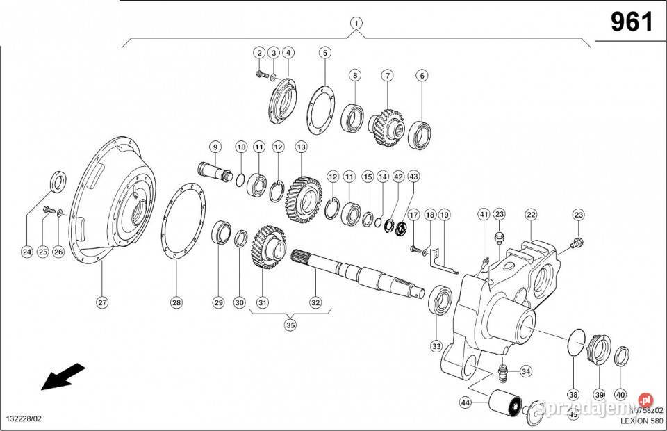 Claas Lexion 580 KOŁO NAPĘDU 0007703350 Jastrzębniki sprzedam