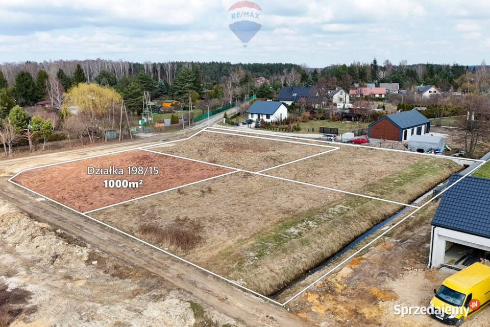 Działka 1000 m MPZP Kajetany gmina Nadarzyn mazowieckie sprzedam