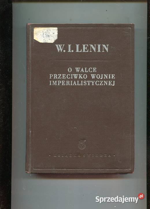 O walce przeciwko wojnie imperialistycznej Lenin